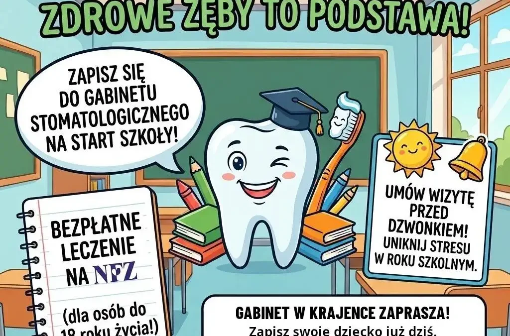 Zdrowe zęby na nowy rok szkolny – gabinet stomatologiczny w Krajence zaprasza na zapisy