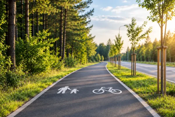 Ponad 650 metrów nowej trasy pieszo-rowerowej w Pile. Podpisano umowę na dofinansowanie