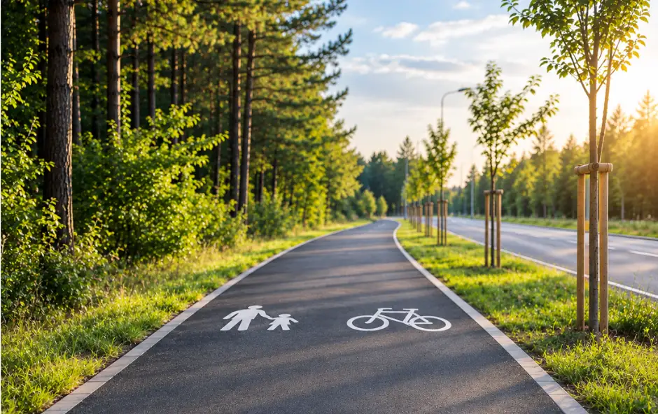 Ponad 650 metrów nowej trasy pieszo-rowerowej w Pile. Podpisano umowę na dofinansowanie