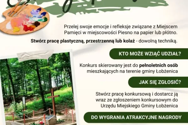 Konkurs „Ślady Pamięci” – gmina Łobżenica zaprasza dorosłych do twórczej refleksji nad historią